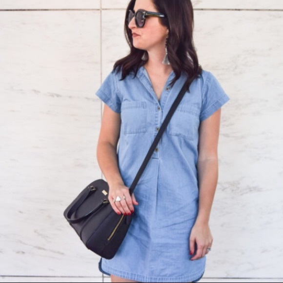 Chambray Denim Dress - Picture 3 of 5